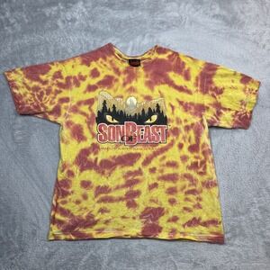 Vintage Son of Beast Paramounts Kings Island Roller Coaster Men M Tie‎ Dye Y2K